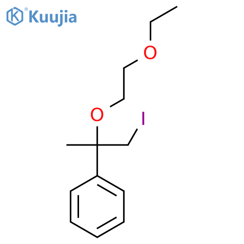 2-(2-ethoxyethoxy)-1-iodopropan-2-ylbenzene structure
