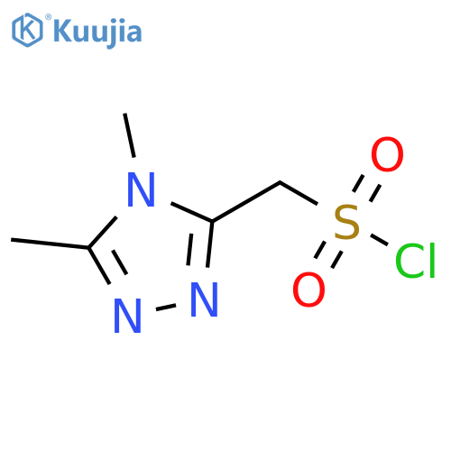 (dimethyl-4H-1,2,4-triazol-3-yl)methanesulfonyl chloride structure