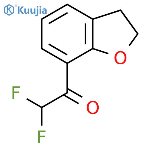 1-(2,3-dihydro-1-benzofuran-7-yl)-2,2-difluoroethan-1-one structure
