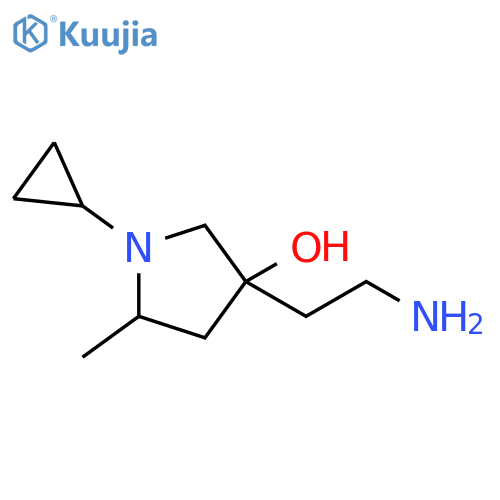 3-Pyrrolidinol, 3-(2-aminoethyl)-1-cyclopropyl-5-methyl- structure