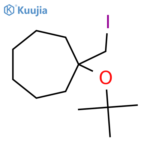 1-(tert-Butoxy)-1-(iodomethyl)cycloheptane structure