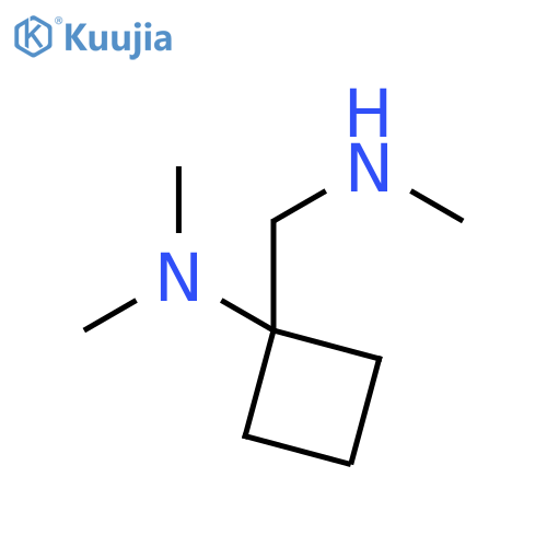 N,N-dimethyl-1-(methylamino)methylcyclobutan-1-amine structure