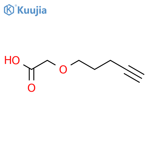 2-Pent-4-ynoxyacetic acid structure