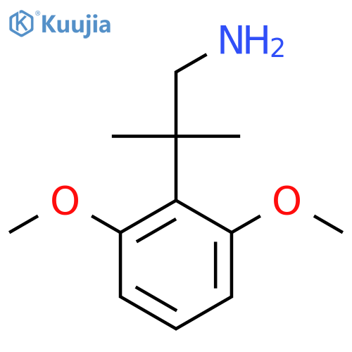 2-(2,6-dimethoxyphenyl)-2-methylpropan-1-amine structure