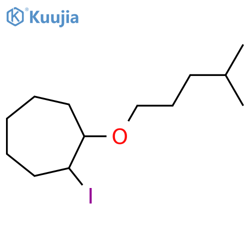 1-iodo-2-(4-methylpentyl)oxycycloheptane structure