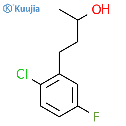 4-(2-chloro-5-fluorophenyl)butan-2-ol structure
