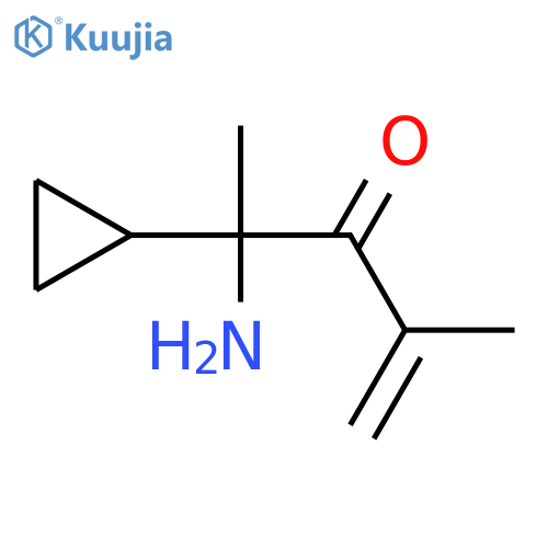 4-Amino-4-cyclopropyl-2-methylpent-1-en-3-one structure