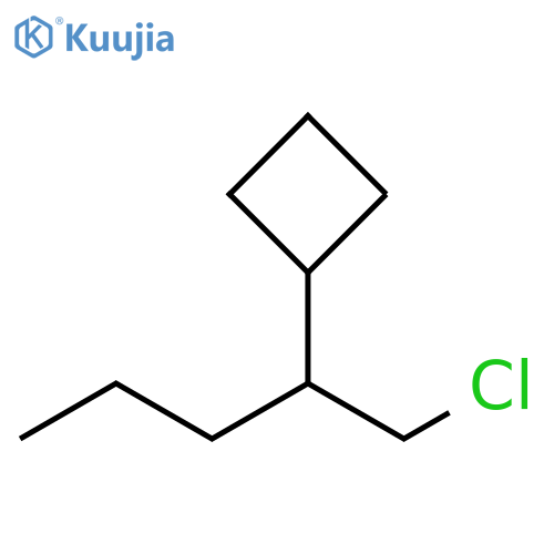 Cyclobutane, [1-(chloromethyl)butyl]- structure