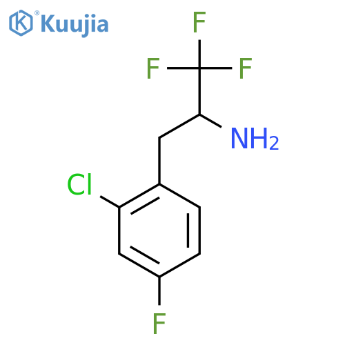 3-(2-chloro-4-fluorophenyl)-1,1,1-trifluoropropan-2-amine structure