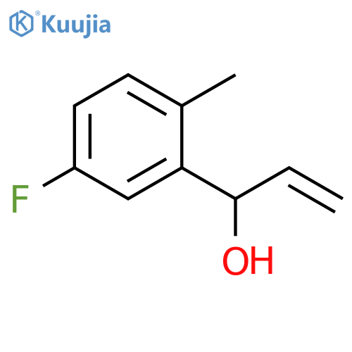 1-(5-fluoro-2-methylphenyl)prop-2-en-1-ol structure