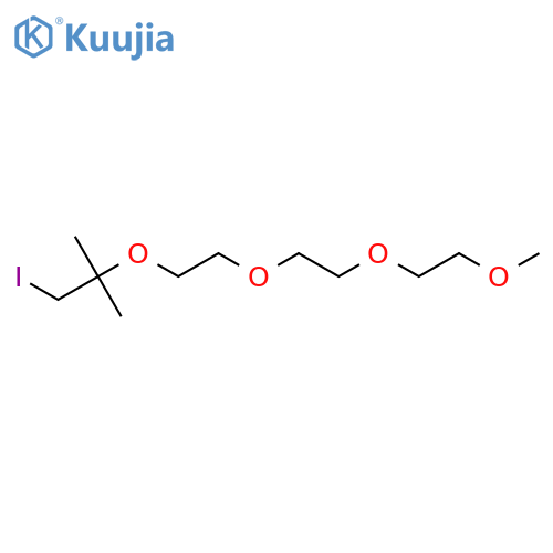 13-iodo-12,12-dimethyl-2,5,8,11-tetraoxatridecane structure