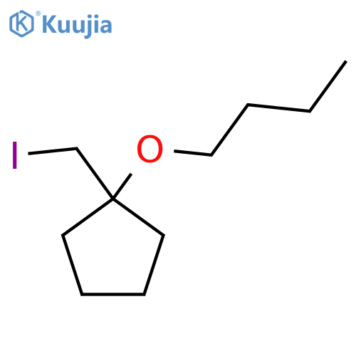 1-butoxy-1-(iodomethyl)cyclopentane structure