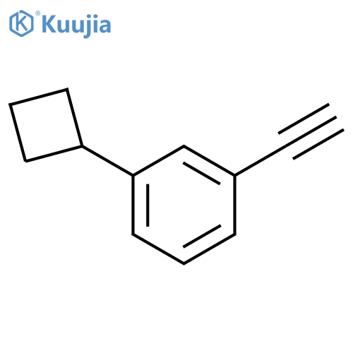 1-cyclobutyl-3-ethynylbenzene structure