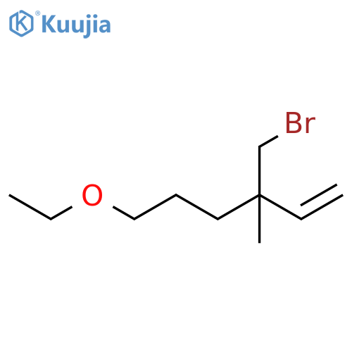 1-Hexene, 3-(bromomethyl)-6-ethoxy-3-methyl- structure