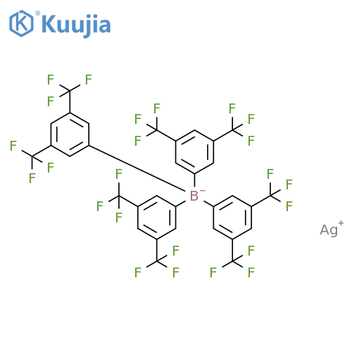 Silver tetrakis[3,5-bis(trifluoromethyl)phenyl]borate structure