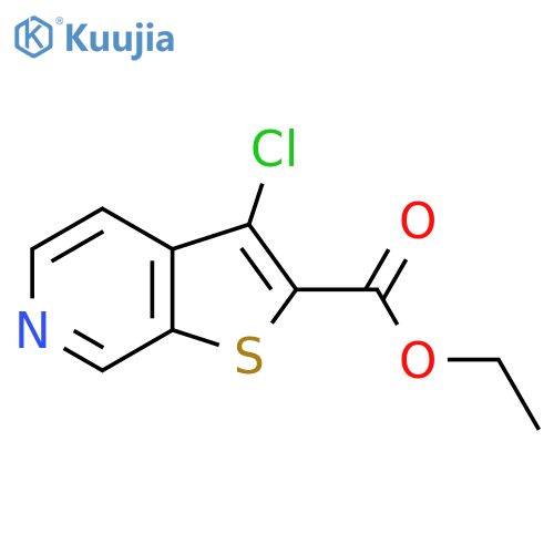 Thieno[2,3-c]pyridine-2-carboxylic acid, 3-chloro-, ethyl ester structure