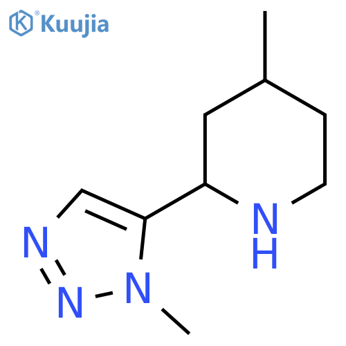 4-Methyl-2-(1-methyl-1H-1,2,3-triazol-5-yl)piperidine structure