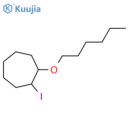 1-(hexyloxy)-2-iodocycloheptane structure