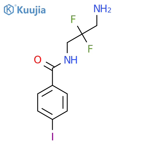 N-(3-Amino-2,2-difluoropropyl)-4-iodobenzamide structure