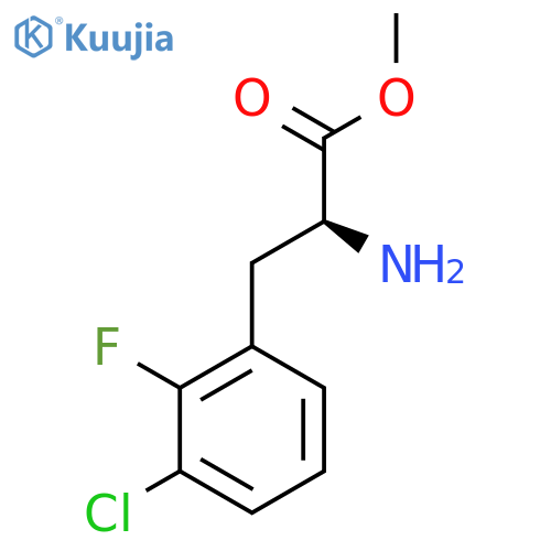 methyl (2S)-2-amino-3-(3-chloro-2-fluorophenyl)propanoate structure