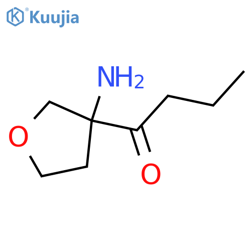 1-(3-Aminooxolan-3-yl)butan-1-one structure