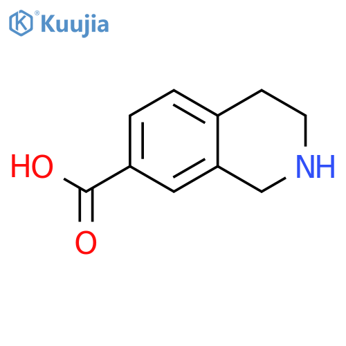 1,2,3,4-Tetrahydroisoquinoline-7-carboxylic acid structure