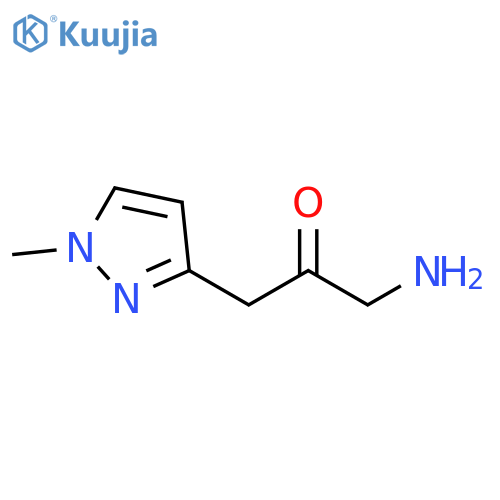 2-Propanone, 1-amino-3-(1-methyl-1H-pyrazol-3-yl)- structure