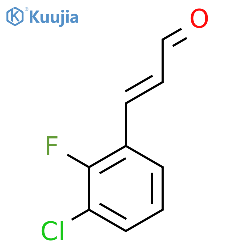 3-(3-chloro-2-fluorophenyl)prop-2-enal structure