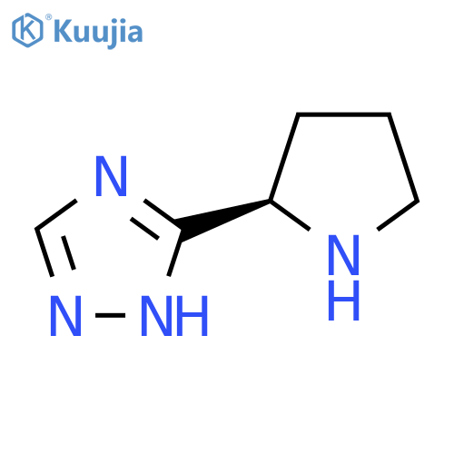 3-(2R)-pyrrolidin-2-yl-1H-1,2,4-triazole structure