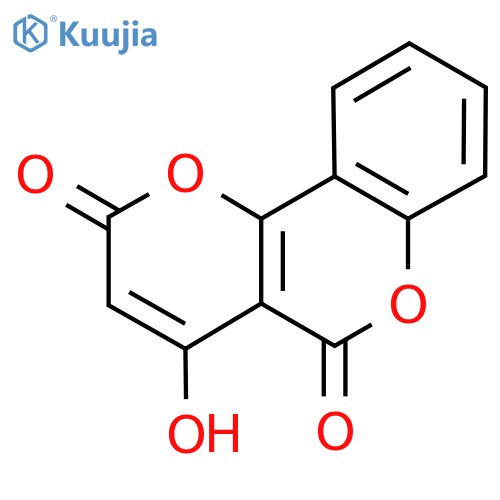 4-Hydroxy-2H,5H-pyrano[3,2-c][1]benzopyran-2,5-dione structure