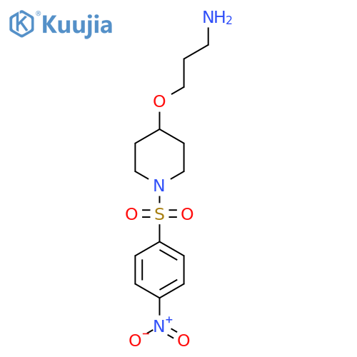 3-{[1-(4-nitrobenzenesulfonyl)piperidin-4-yl]oxy}propan-1-amine structure
