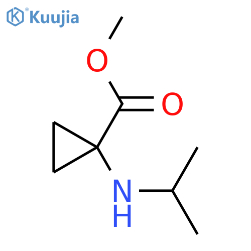 Methyl 1-[(propan-2-yl)amino]cyclopropane-1-carboxylate structure