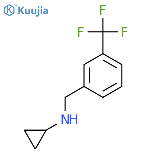N-{3-(trifluoromethyl)phenylmethyl}cyclopropanamine structure