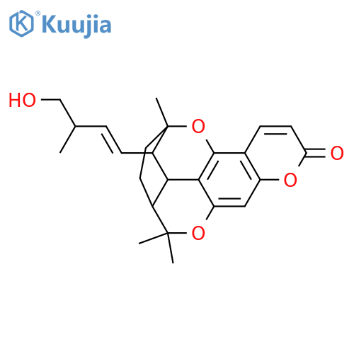 Prenylbruceol F; 1''-Deoxo, Δ1''-isomer, 3''-hydroxy structure