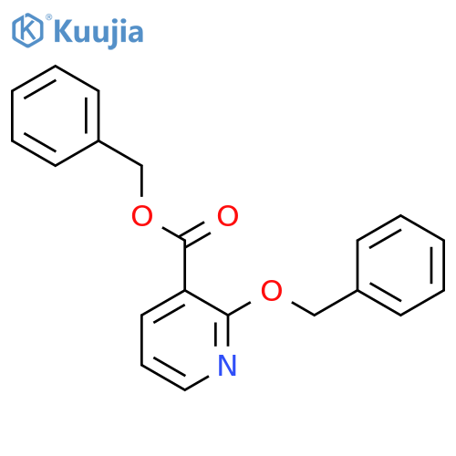 2-(Phenylmethoxy)-3-pyridinecarboxylic acid phenylmethyl ester structure