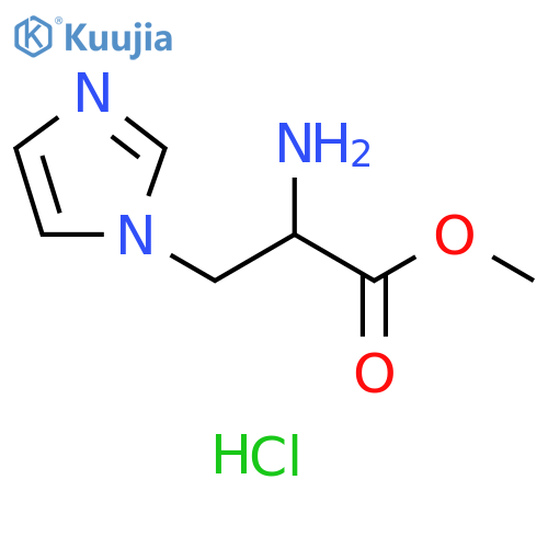 methyl 2-amino-3-(1H-imidazol-1-yl)propanoate dihydrochloride structure