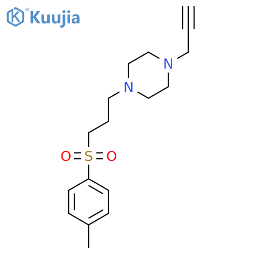 1-[3-(4-Methylphenyl)sulfonylpropyl]-4-prop-2-ynylpiperazine structure
