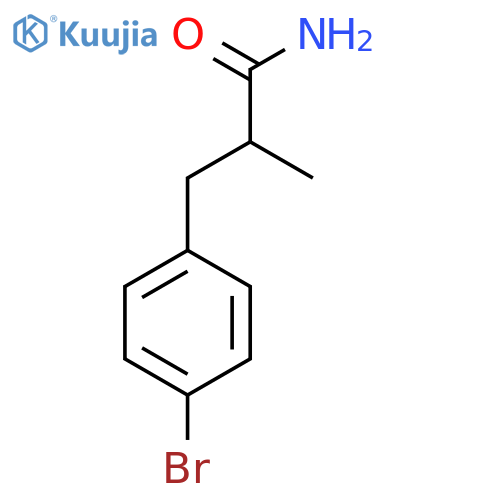 3-(4-Bromophenyl)-2-methylpropanamide structure