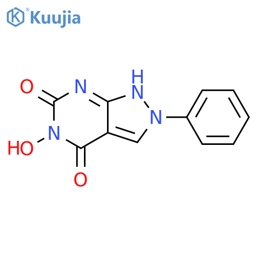 1H-Pyrazolo[3,4-d]pyrimidine-4,6(2H,5H)-dione,5-hydroxy-2-phenyl- structure