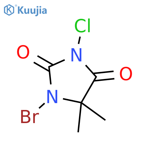 1-Bromo-3-chloro-5,5-dimethylimidazolidine-2,4-dione structure