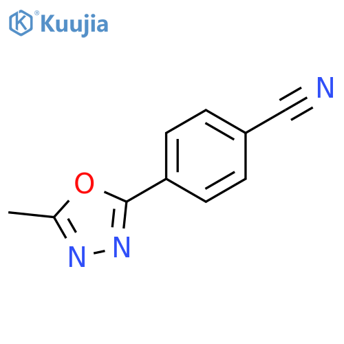 Benzonitrile, 4-(5-methyl-1,3,4-oxadiazol-2-yl)- structure