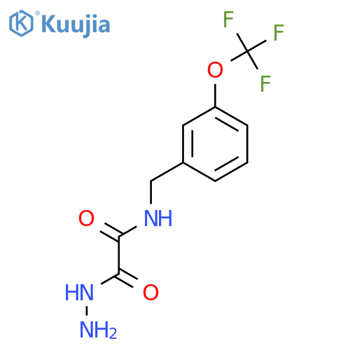 2-Hydrazineyl-2-oxo-N-(3-(trifluoromethoxy)benzyl)acetamide structure