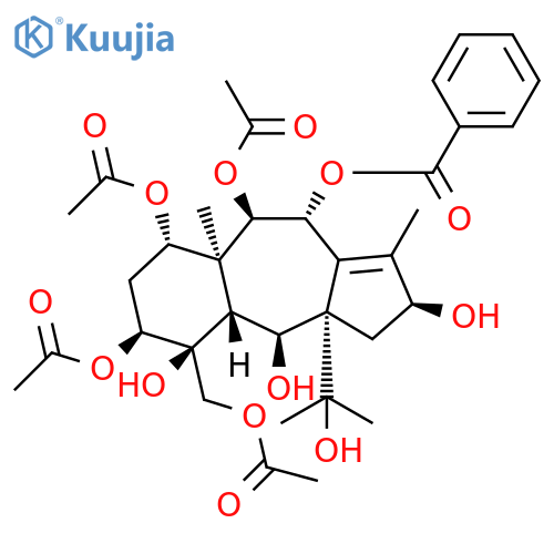 11(15→1)-Abeo-11-taxene-2,4,5,7,9,10,13,15,20-nonol; (2α,4α,5α,7β,9α,10β,13α)-form, 10-Benzoyl, 5,7,9,20-tetra-Ac structure