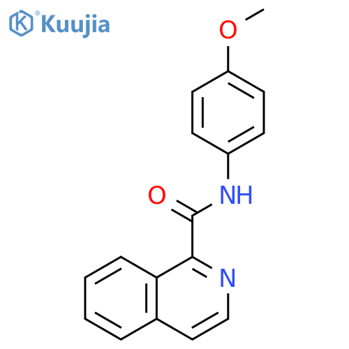 1-Isoquinolinecarboxamide, N-(4-methoxyphenyl)- structure