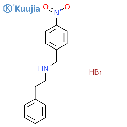 N-(4-nitrobenzyl)-2-phenylethanamine hydrobromide structure