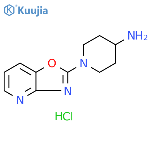 1-[1,3]oxazolo[4,5-b]pyridin-2-yl-4-piperidinamine dihydrochloride structure