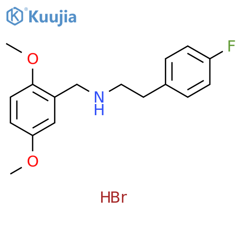 N-(2,5-dimethoxybenzyl)-2-(4-fluorophenyl)ethanamine hydrobromide structure
