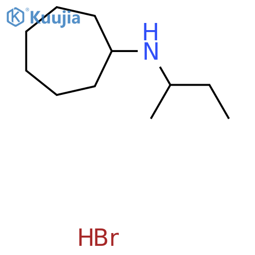 N-(sec-Butyl)cycloheptanamine hydrobromide structure