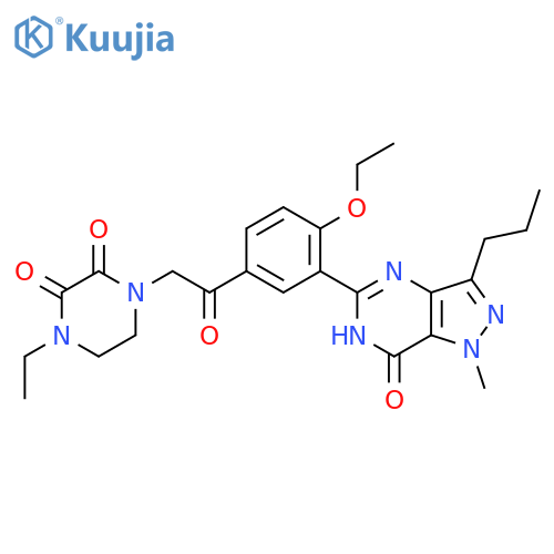 Dioxoacetildenafil structure