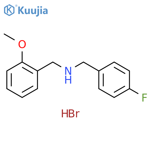 (4-fluorobenzyl)(2-methoxybenzyl)amine hydrobromide structure